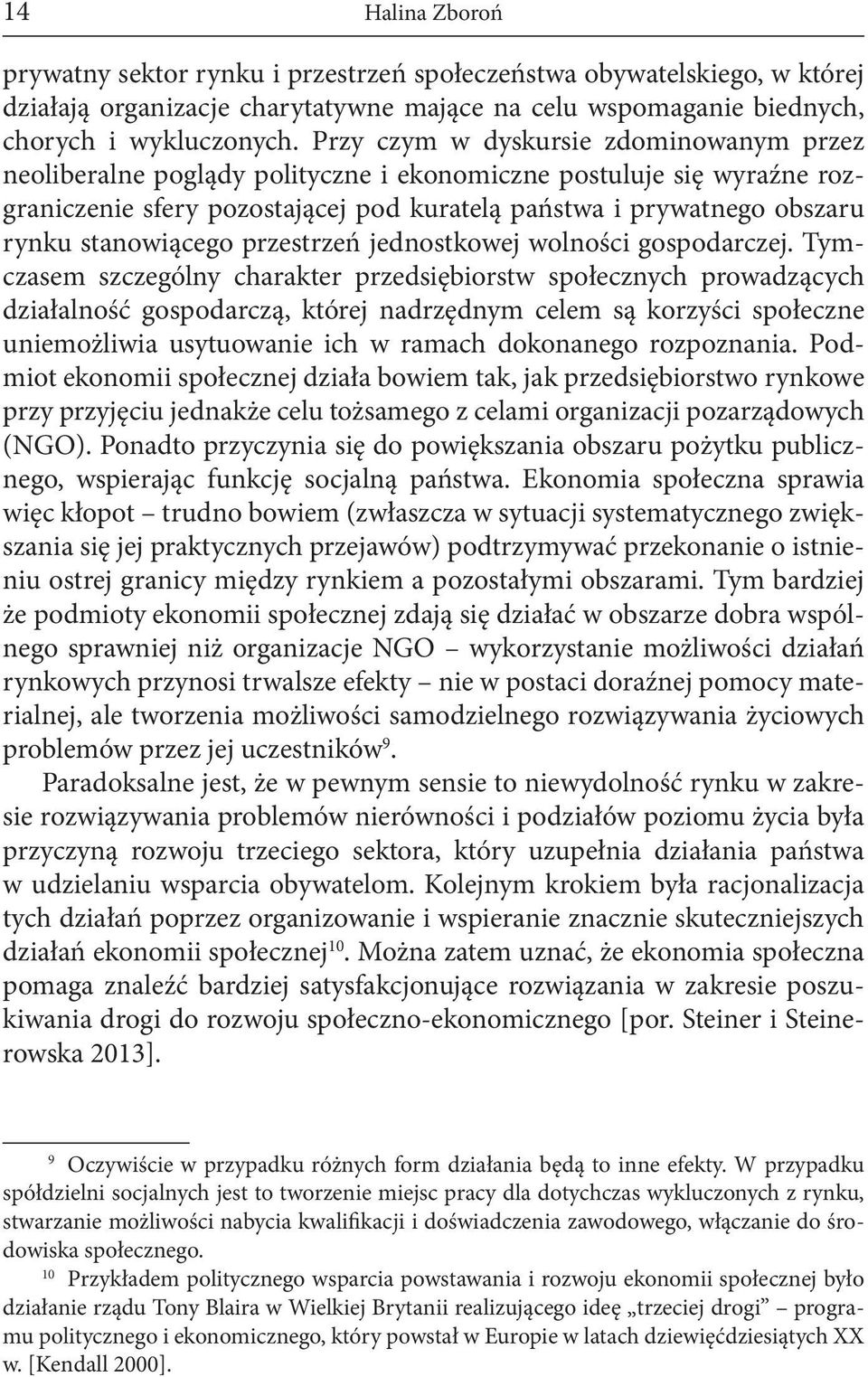 stanowiącego przestrzeń jednostkowej wolności gospodarczej.