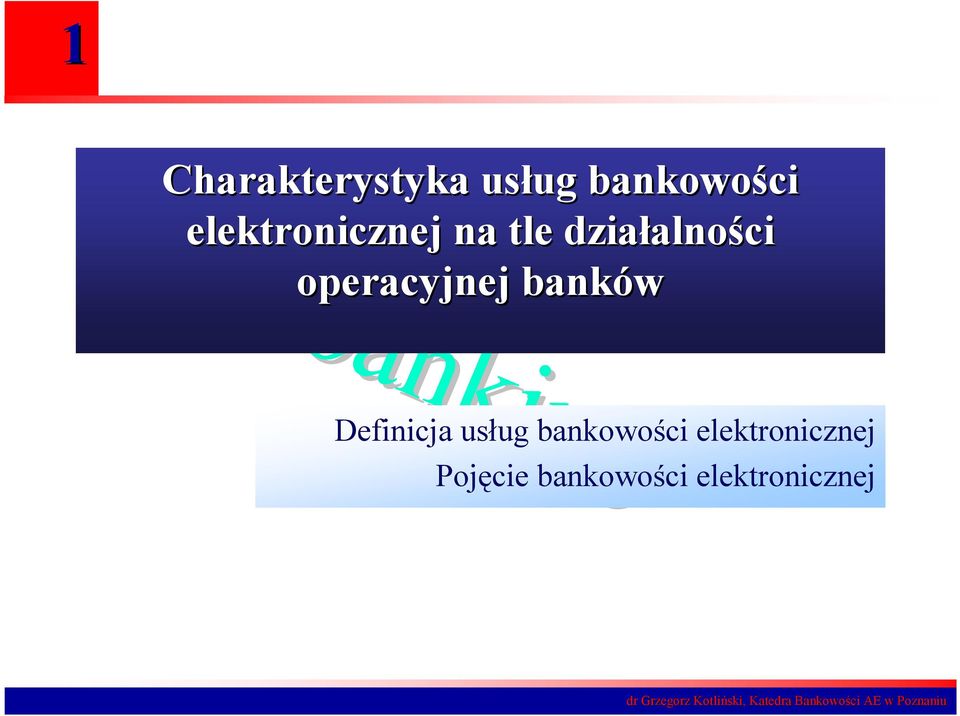 operacyjnej banków Definicja usług