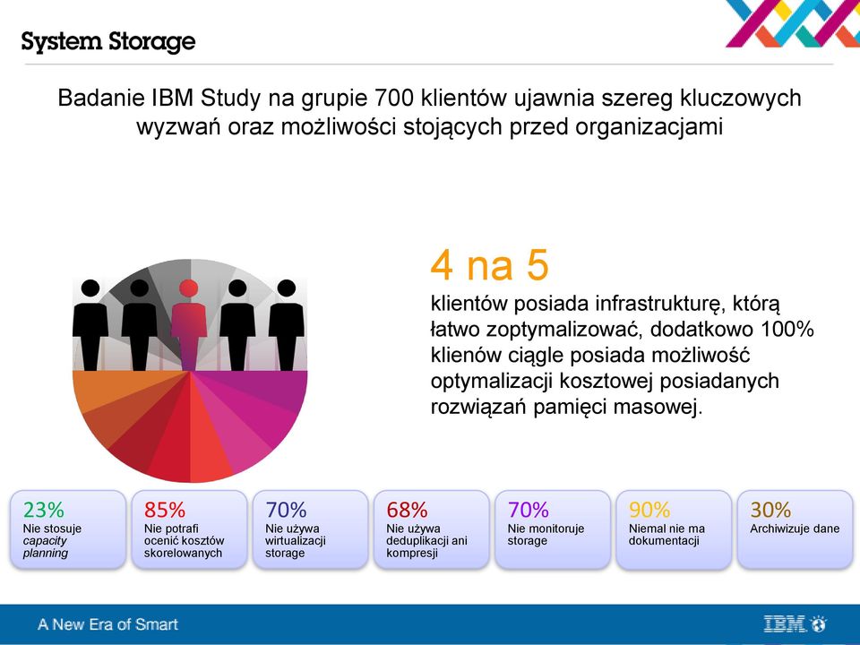 posiadanych rozwiązań pamięci masowej.