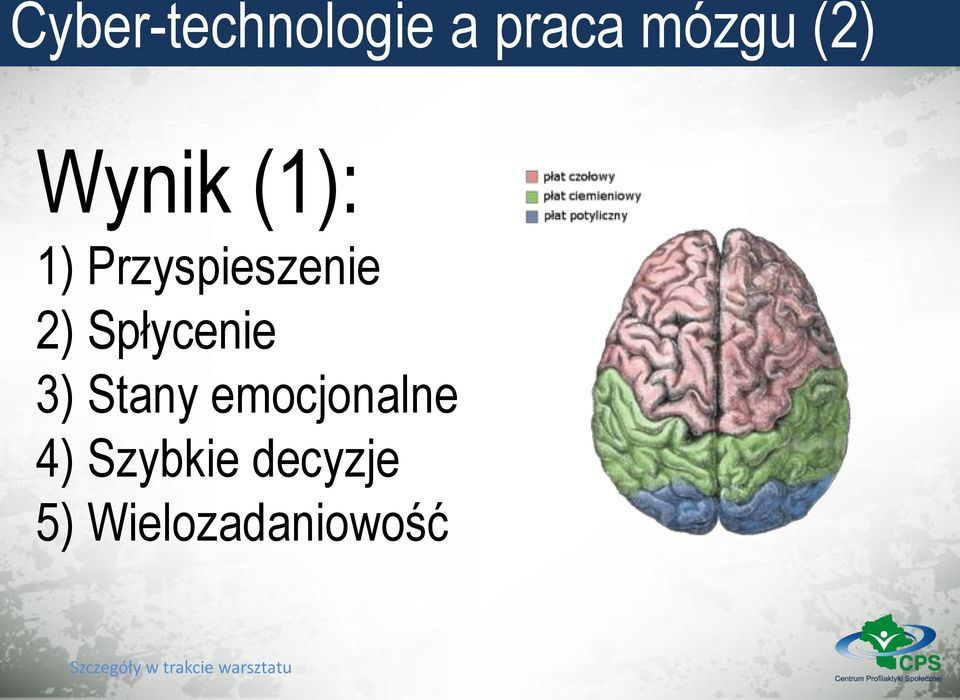 2) Spłycenie 3) Stany emocjonalne