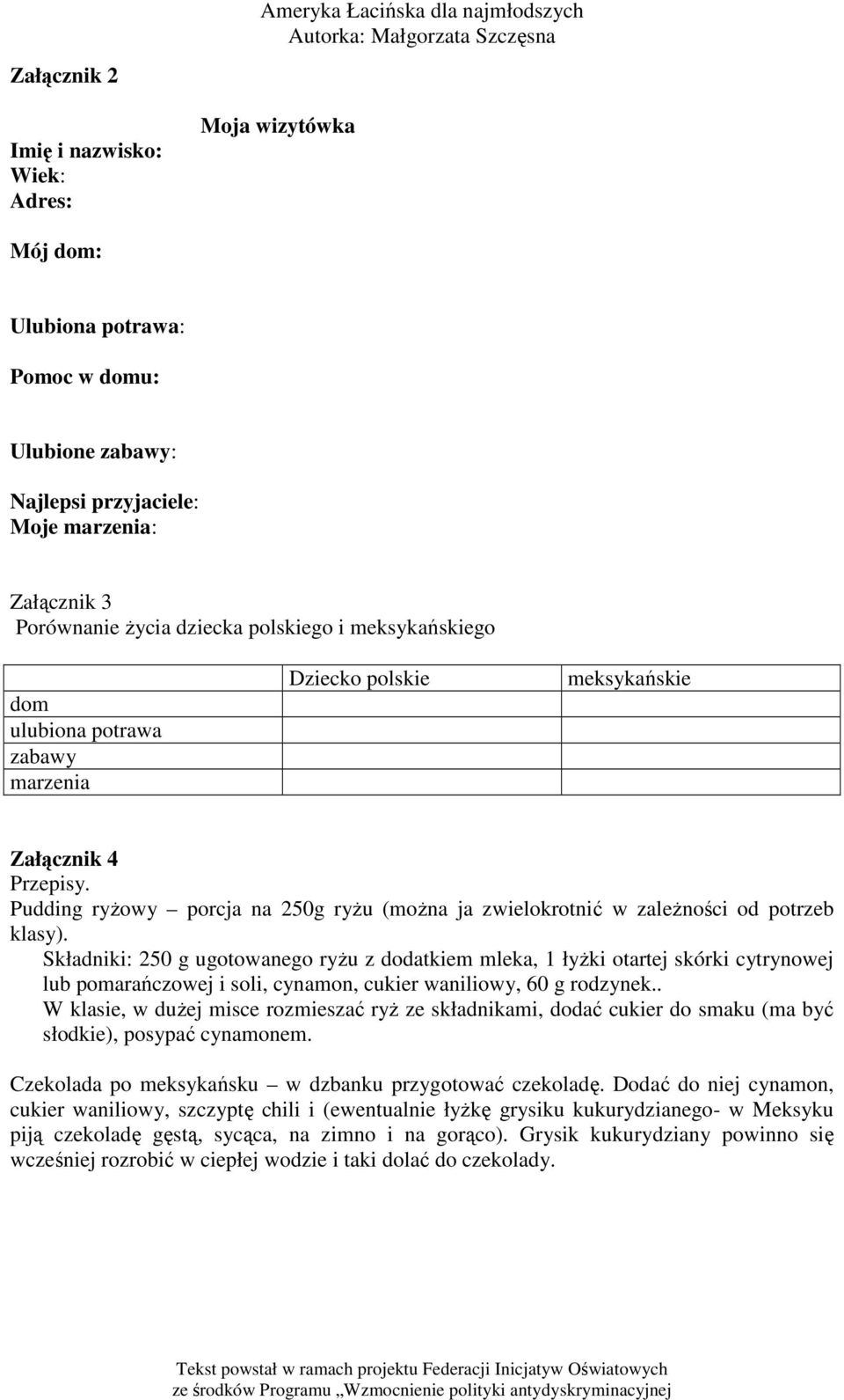 Składniki: 250 g ugotowanego ryŝu z dodatkiem mleka, 1 łyŝki otartej skórki cytrynowej lub pomarańczowej i soli, cynamon, cukier waniliowy, 60 g rodzynek.