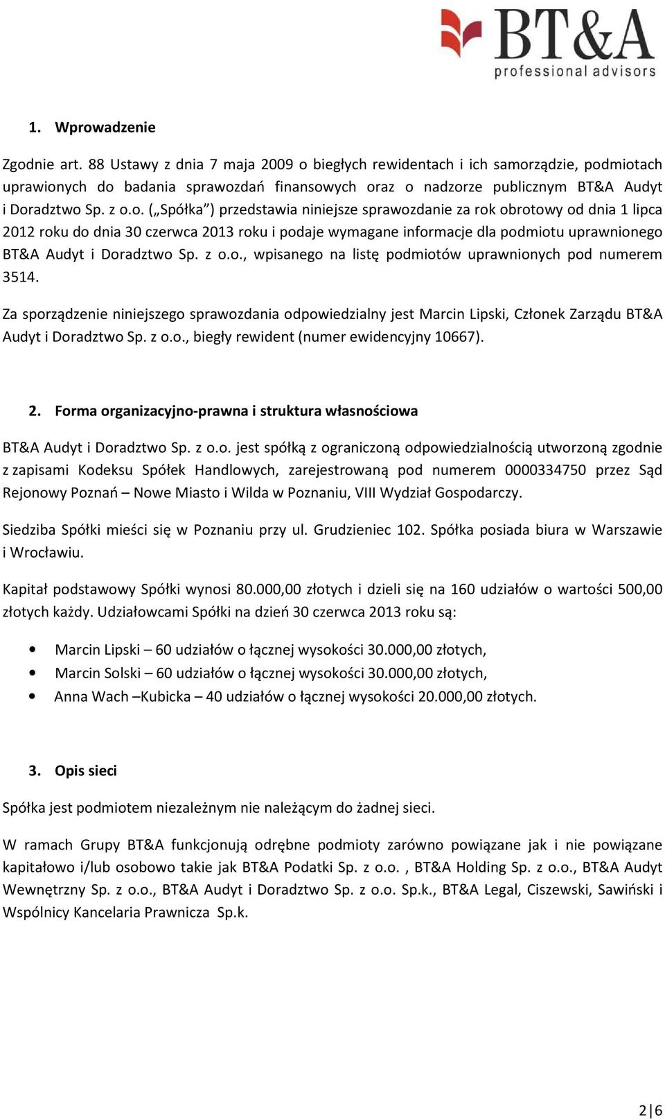 biegłych rewidentach i ich samor