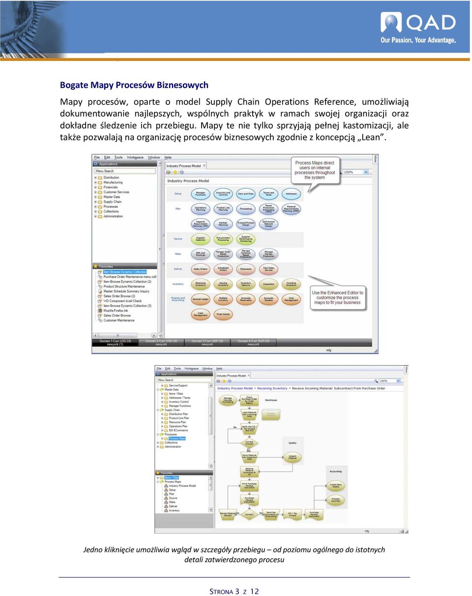 Mapy te nie tylko sprzyjają pełnej kastomizacji, ale także pozwalają na organizację procesów biznesowych zgodnie z