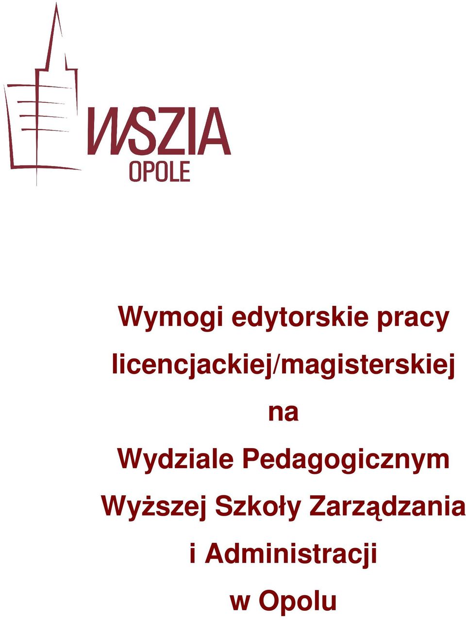 na Wydziale Pedagogicznym