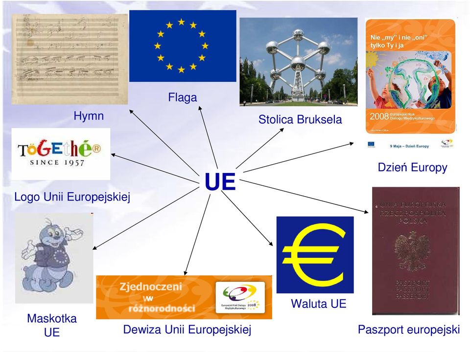 Maskotka UE Dewiza Unii