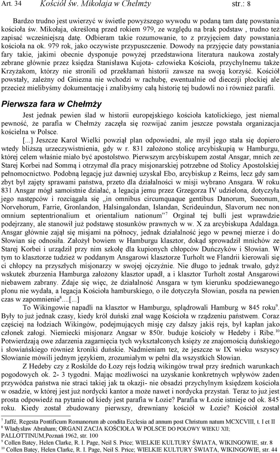 979 rok, jako oczywiste przypuszczenie.