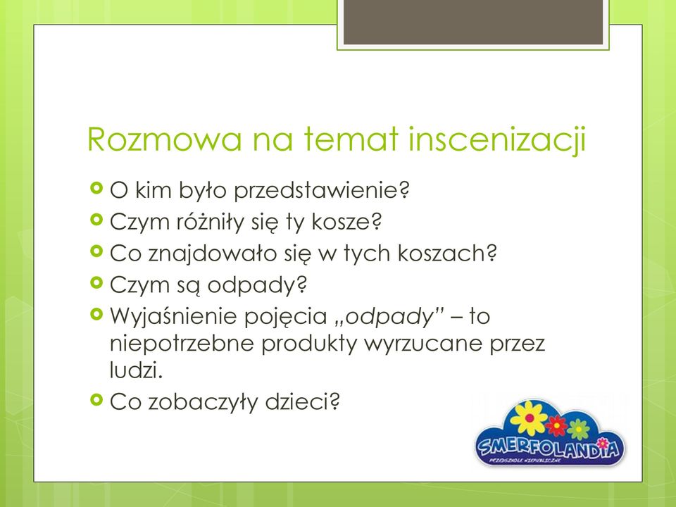 Co znajdowało się w tych koszach? Czym są odpady?