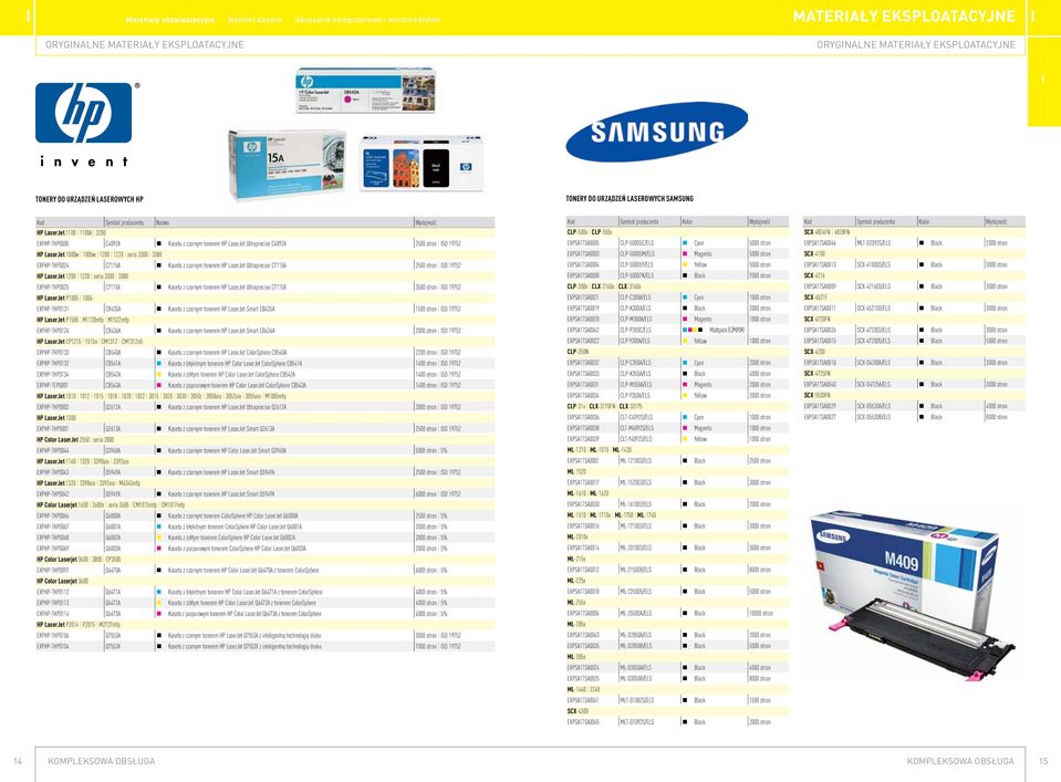 3300 3380 EXPHP-THP0024 C7115A Kaseta z czarnym tonerem HP LaserJet Ultraprecise C7115A 2500 stron SO 19752 HP LaserJet 1200 1220 seria 3300 3380 EXPHP-THP0025 C7115X Kaseta z czarnym tonerem HP