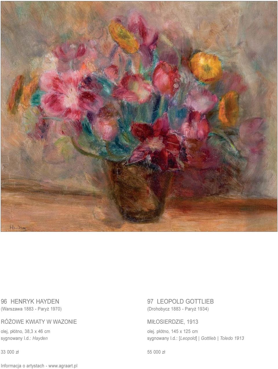: Hayden 33 000 z³ 97 LEOPOLD GOTTLIEB (Drohobycz 1883 - Pary 1934) MI