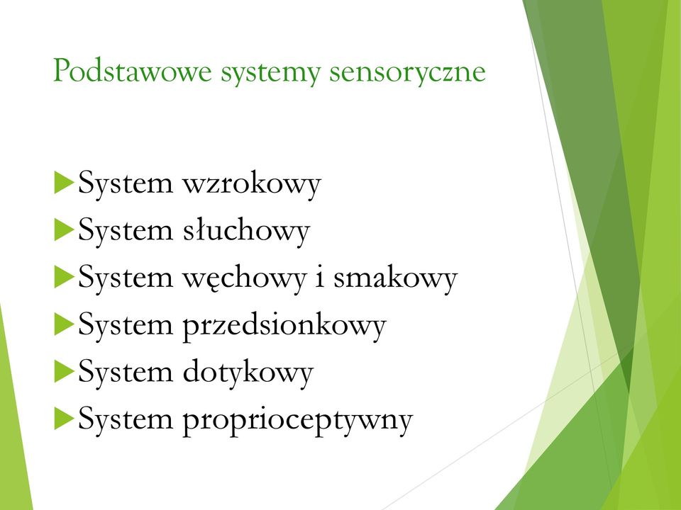 System węchowy i smakowy System