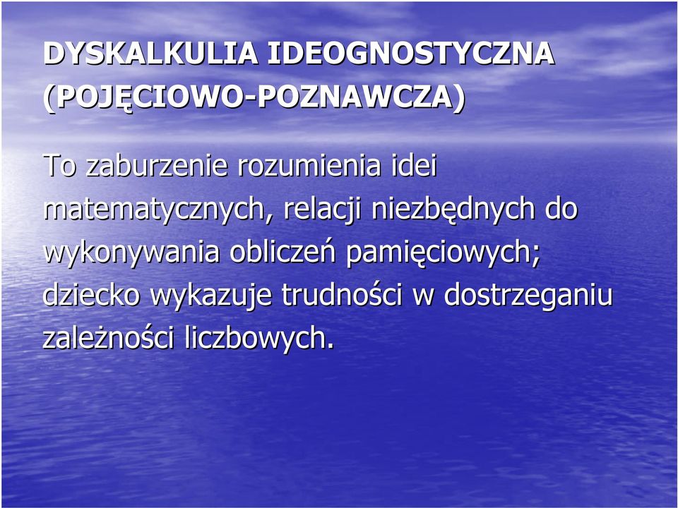 niezbędnych do wykonywania obliczeń pamięciowych;