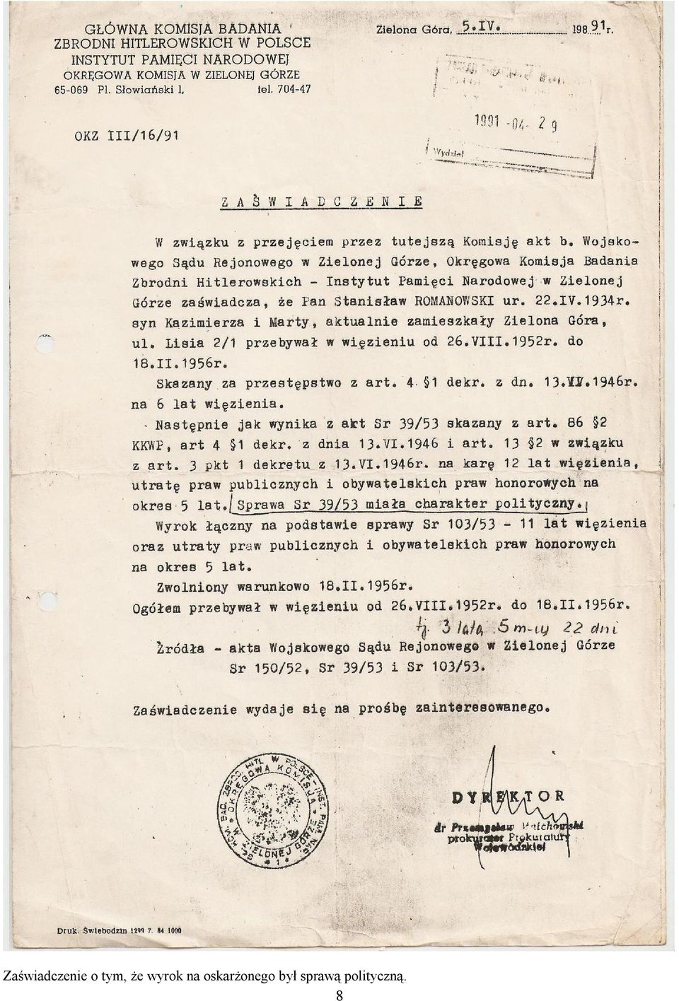oskarżonego był