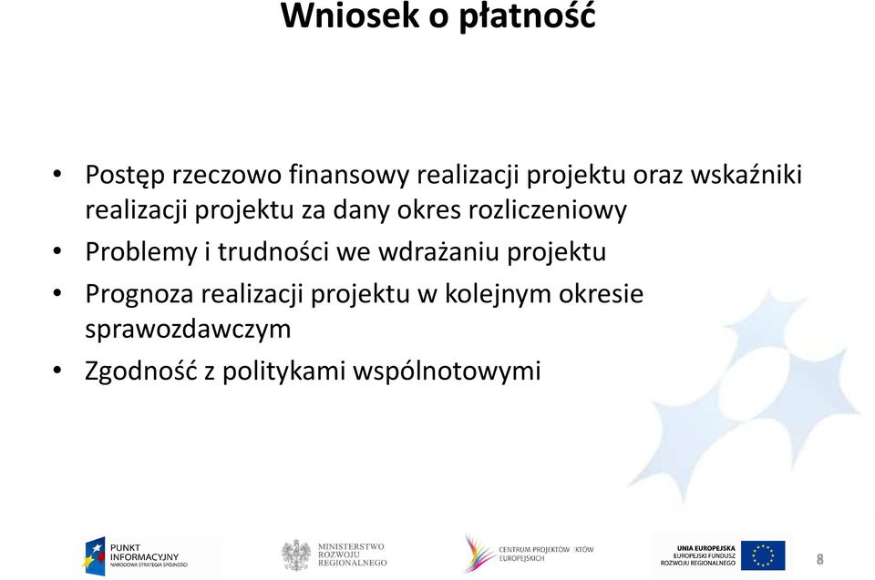 Problemy i trudności we wdrażaniu projektu Prognoza realizacji