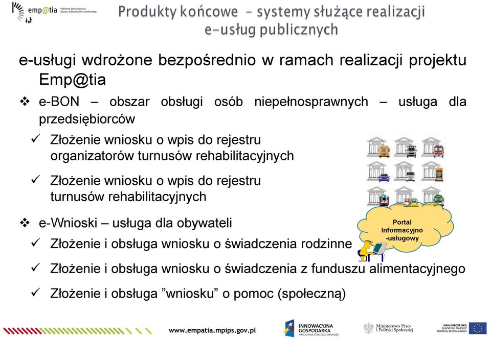 rejestru turnusów rehabilitacyjnych e-wnioski usługa dla obywateli Złożenie i obsługa wniosku o świadczenia rodzinne Portal