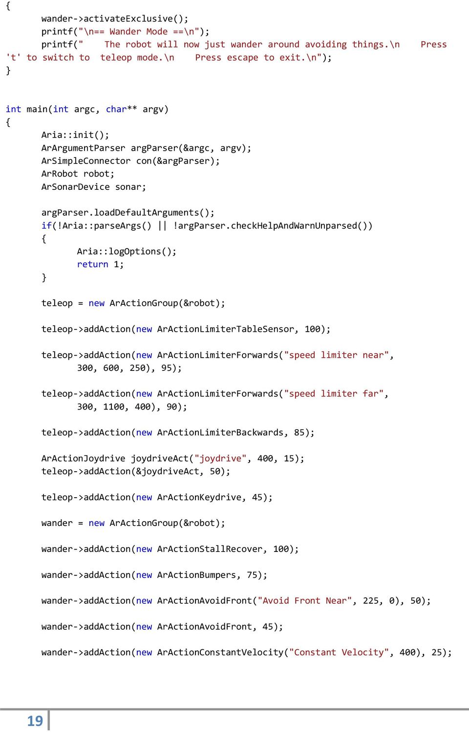 loaddefaultarguments(); if(!aria::parseargs()!argparser.