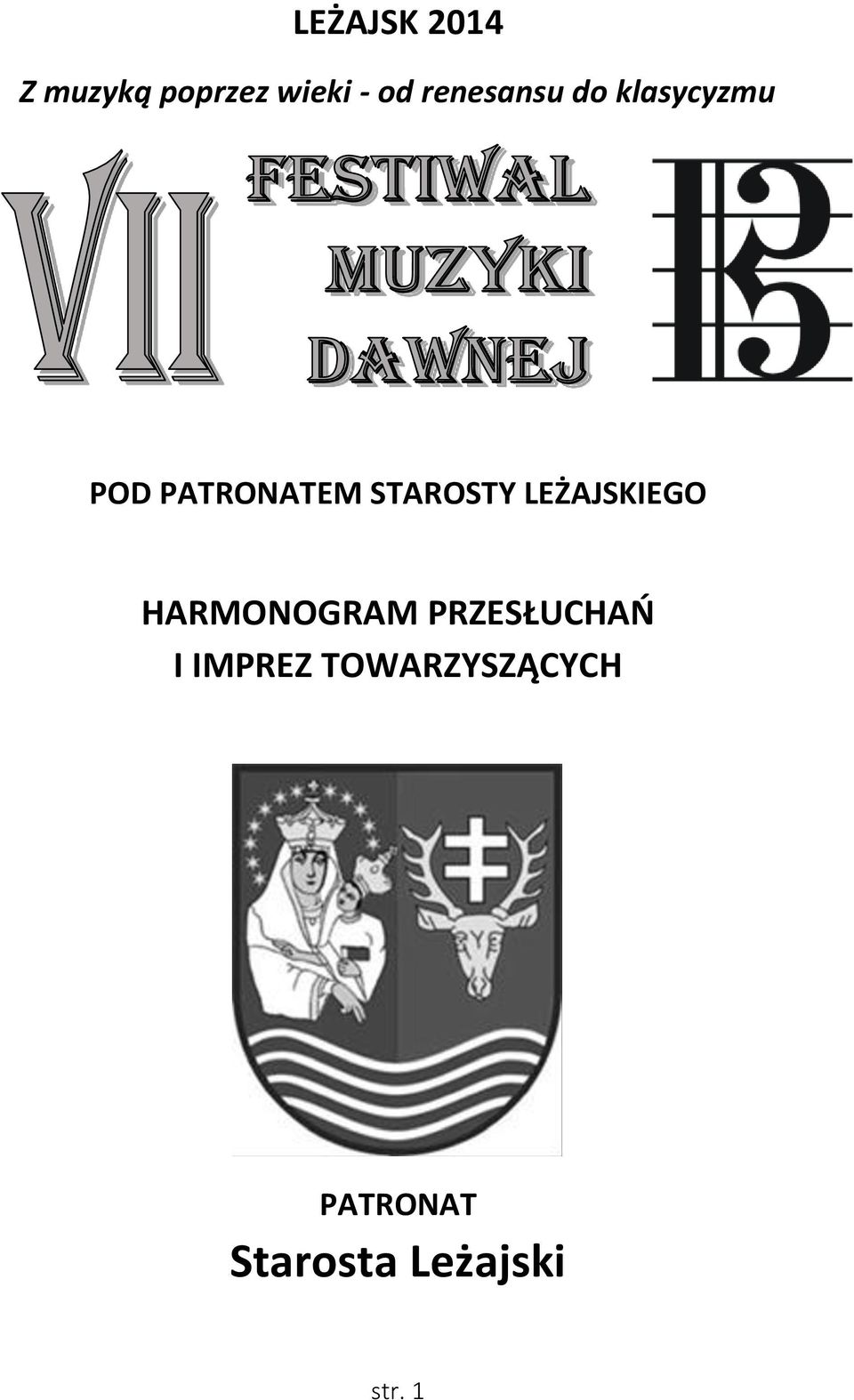 STAROSTY LEŻAJSKIEGO HARMONOGRAM PRZESŁUCHAŃ