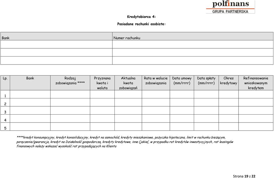 kredytowy Refinansowanie wnioskowanym kredytem 1 2 3 4 5 ****kredyt konsumpcyjny, kredyt konsolidacyjny, kredyt na samochód, kredyty mieszkaniowe, pożyczka