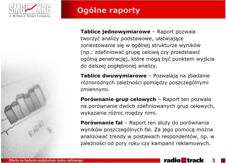 Tablice dwuwymiarowe Pozwalają na zbadanie róŝnorodnych zaleŝności pomiędzy poszczególnymi zmiennymi.