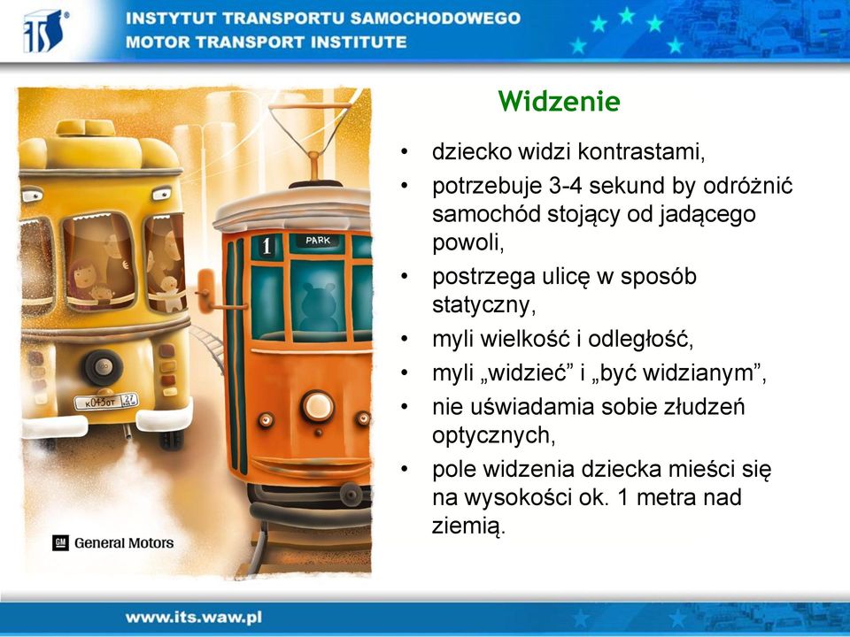 wielkość i odległość, myli widzieć i być widzianym, nie uświadamia sobie