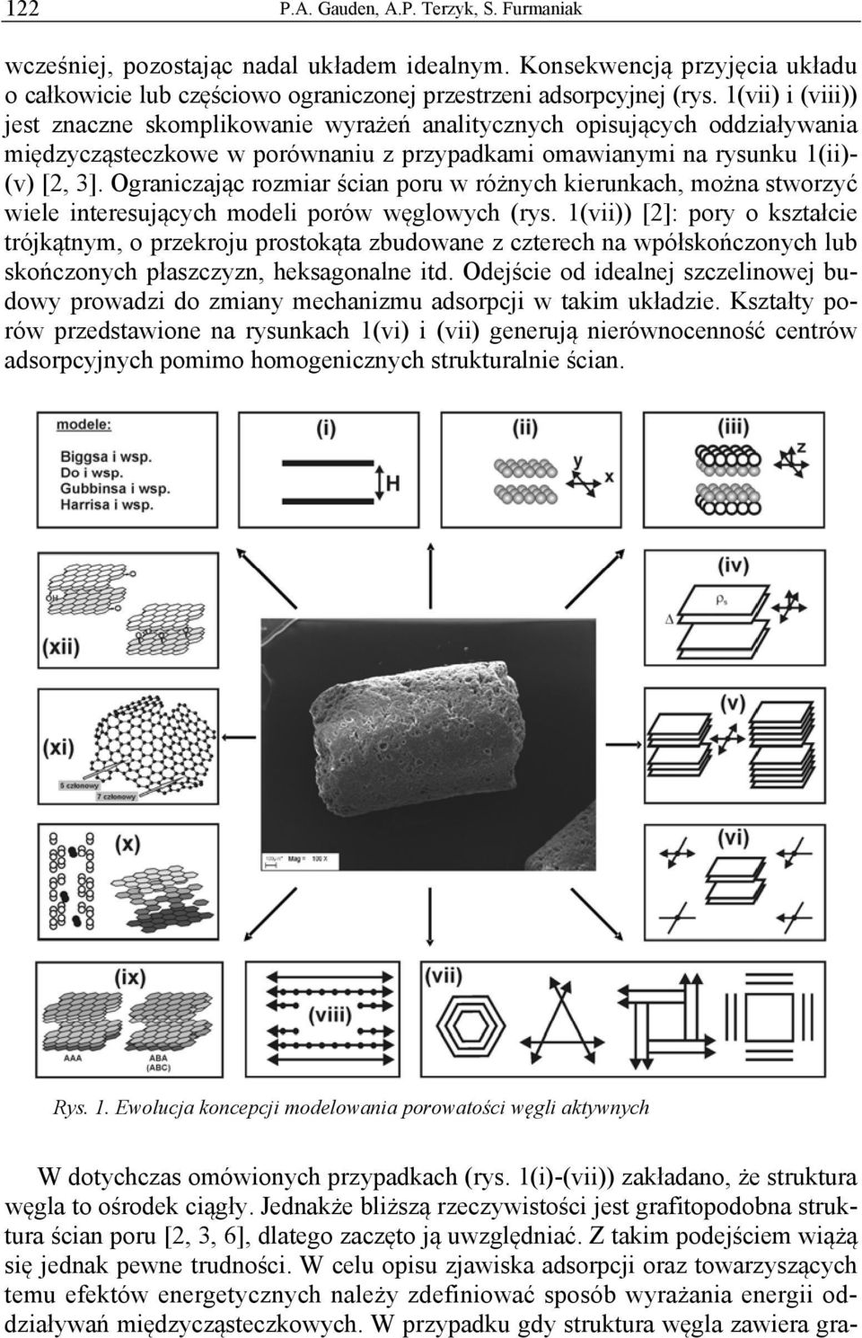 Ograniczając rozmiar ścian poru w różnych kierunkach, można stworzyć wiele interesujących modeli porów węglowych (rys.