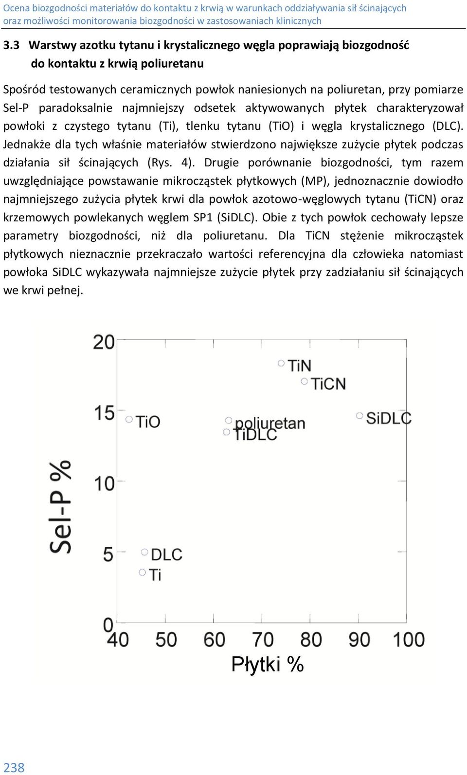 Jednakże dla tych właśnie materiałów stwierdzono największe zużycie płytek podczas działania sił ścinających (Rys. 4).