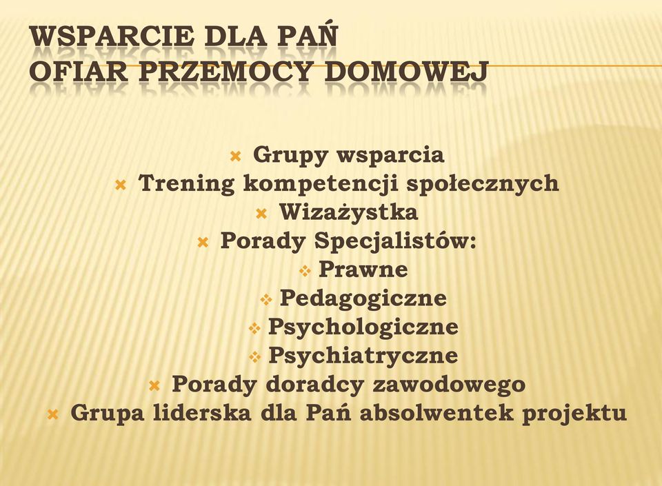 Specjalistów: Prawne Pedagogiczne Psychologiczne