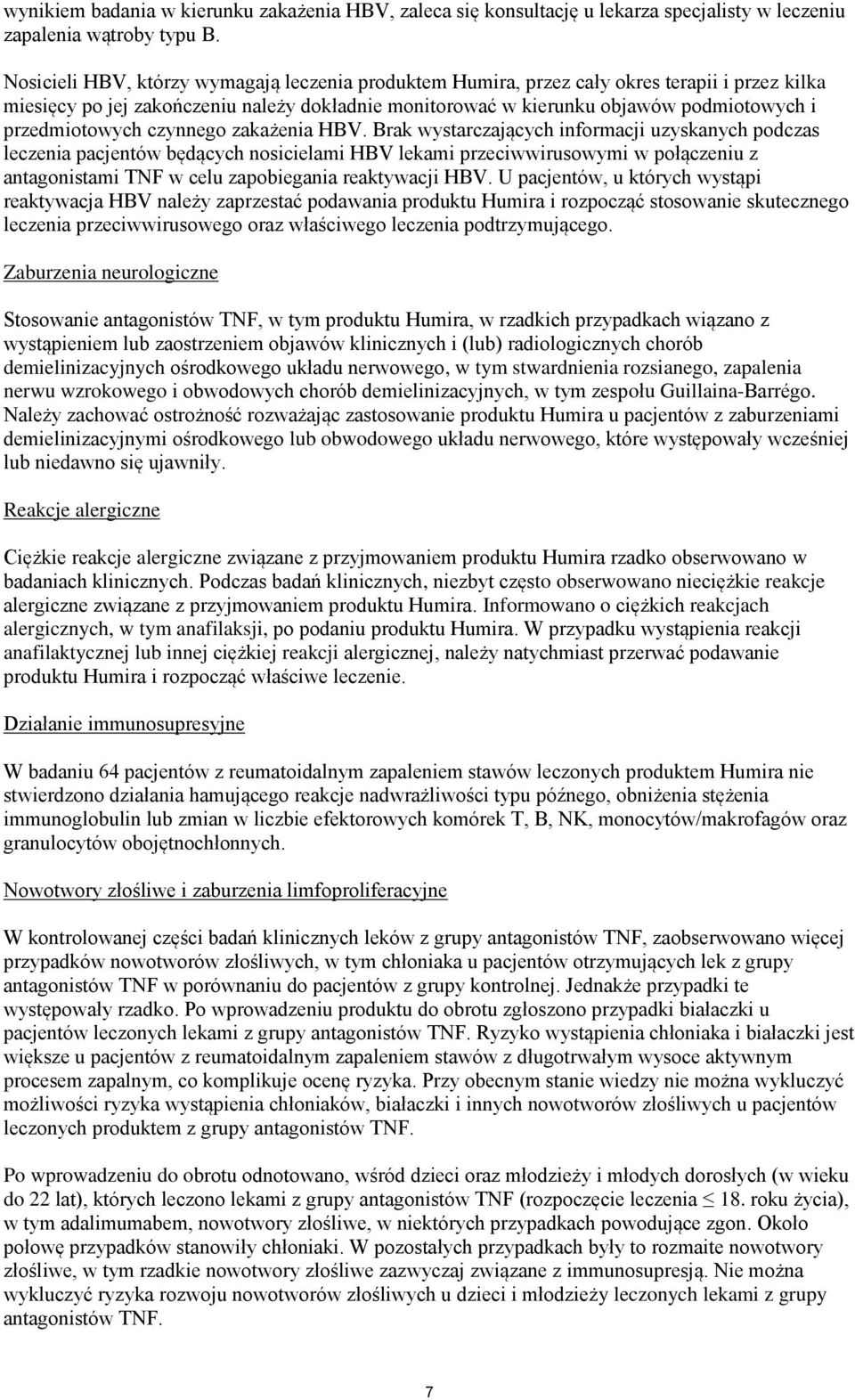 przedmiotowych czynnego zakażenia HBV.