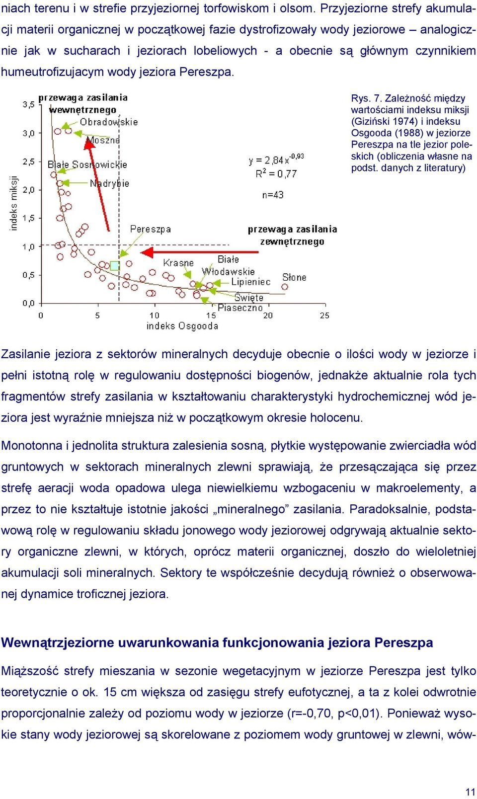 humeutrofizujacym wody jeziora Pereszpa. Rys. 7.