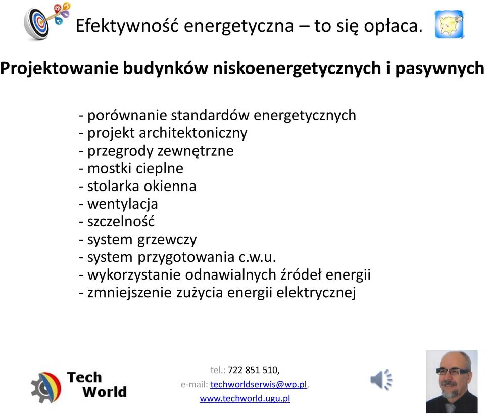 stolarka okienna - wentylacja - szczelność - system grzewczy - system przygotowania c.