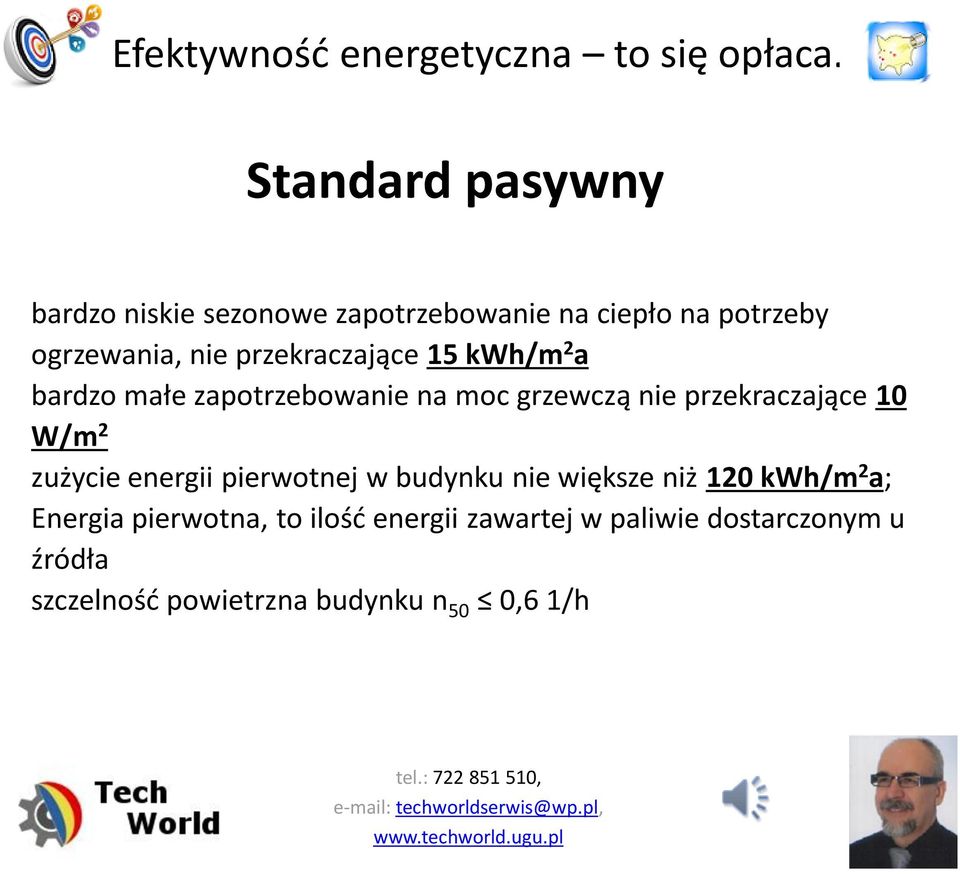 W/m 2 zużycie energii pierwotnej w budynku nie większe niż 120 kwh/m 2 a; Energia pierwotna, to