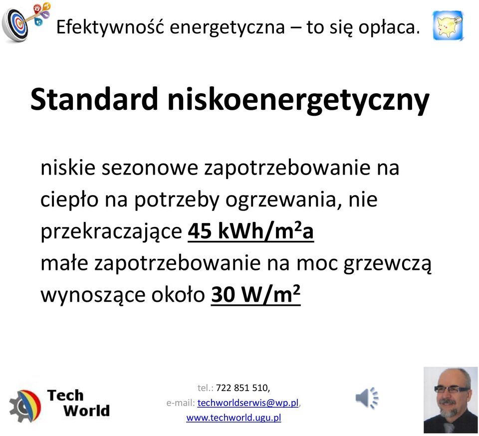 ogrzewania, nie przekraczające 45 kwh/m 2 a