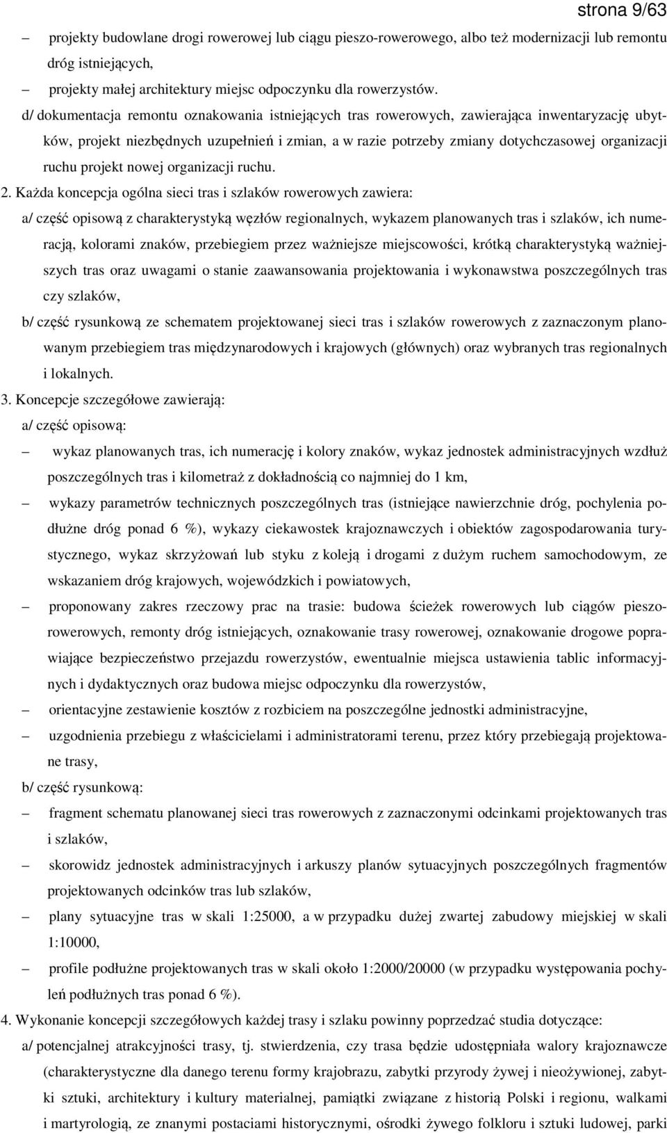 ruchu projekt nowej organizacji ruchu. 2.