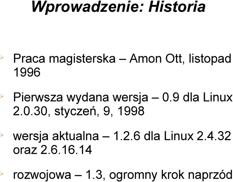 0.30, styczeń, 9, 1998 wersja aktualna 1.2.