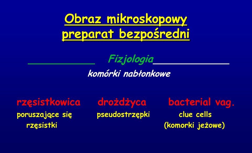 drożdżyca bacterial vag.