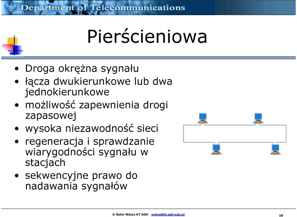 niezawodność sieci regeneracja i sprawdzanie wiarygodności sygnału w