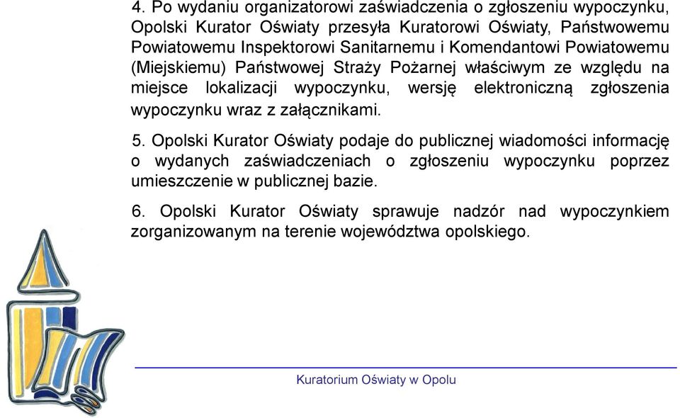 elektroniczną zgłoszenia wypoczynku wraz z załącznikami. 5.