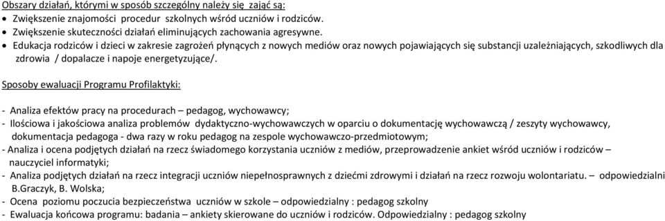 Edukacja rodziców i dzieci w zakresie zagrożeń płynących z nowych mediów oraz nowych pojawiających się substancji uzależniających, szkodliwych dla zdrowia / dopalacze i napoje energetyzujące/.