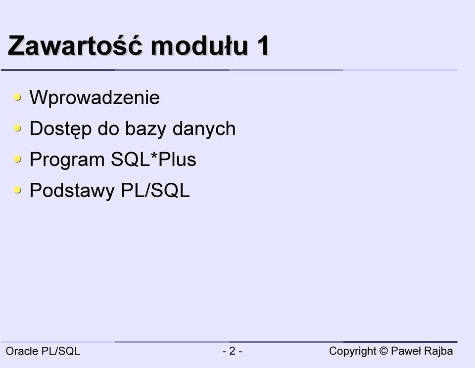 bazy danych Program