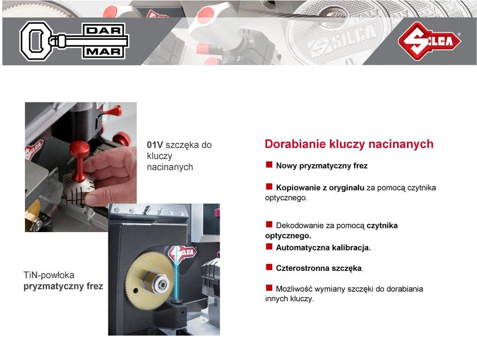 Dekodowanie za pomocą czytnika optycznego. Automatyczna kalibracja.