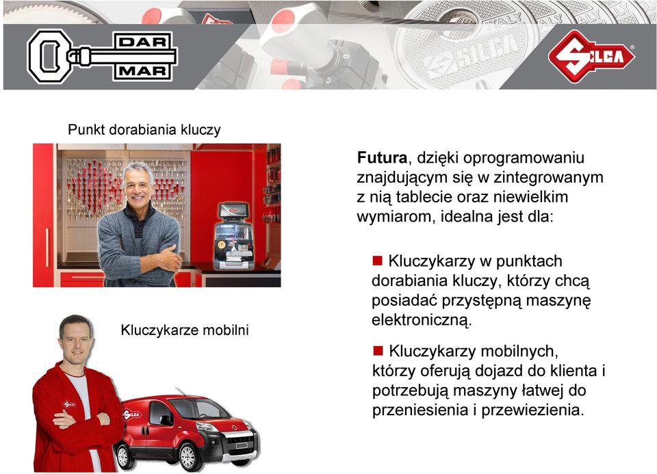 punktach dorabiania kluczy, którzy chcą posiadać przystępną maszynę elektroniczną.