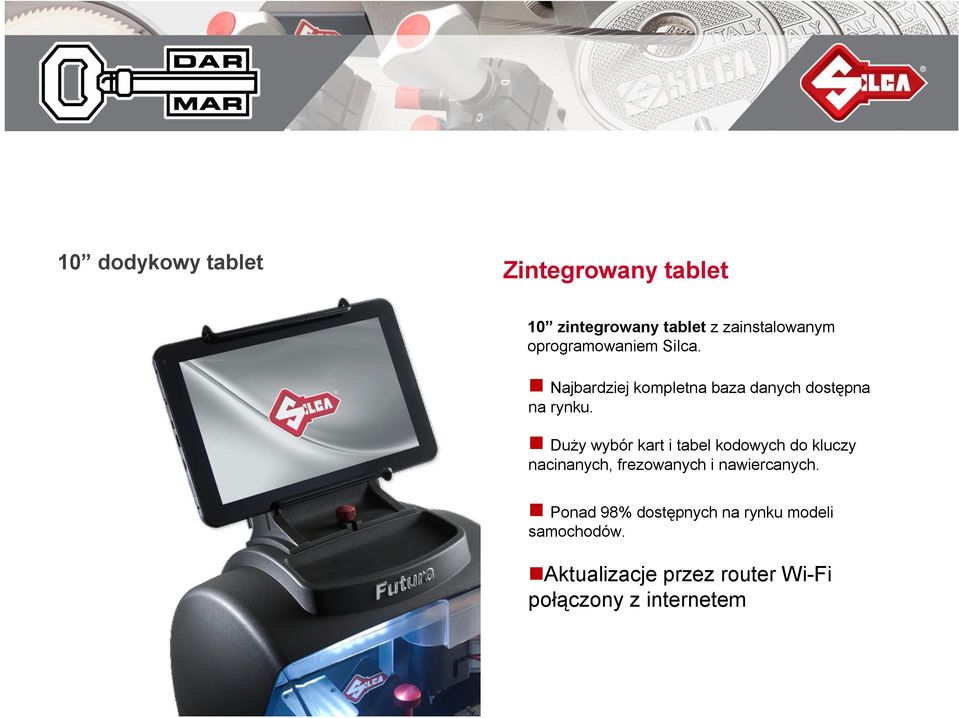 Duży wybór kart i tabel kodowych do kluczy nacinanych, frezowanych i nawiercanych.