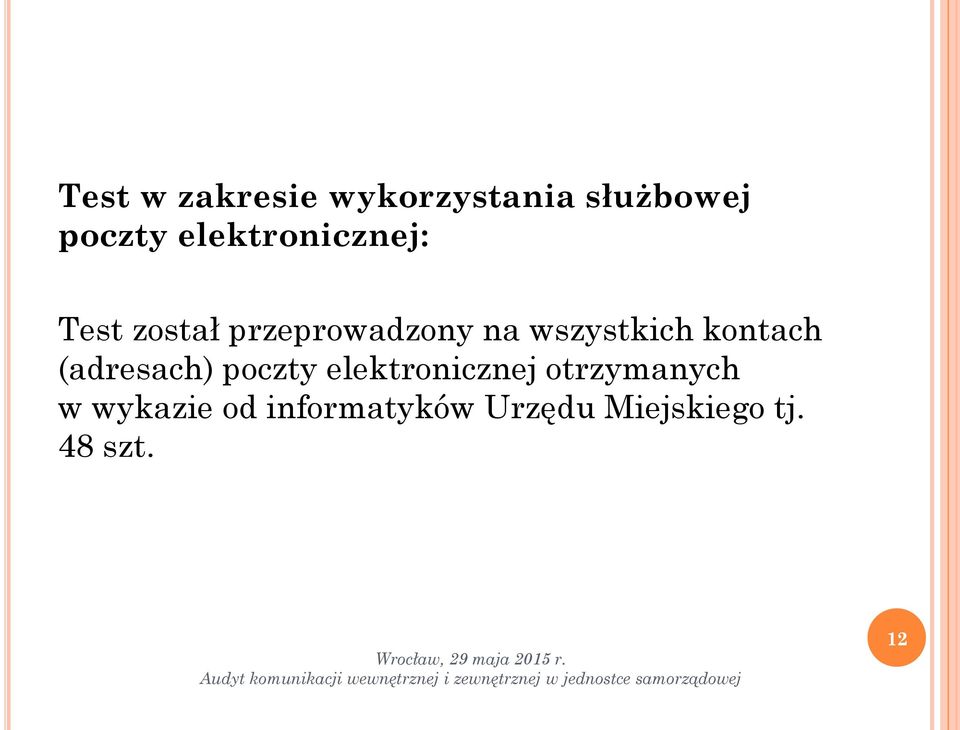 wszystkich kontach (adresach) poczty elektronicznej