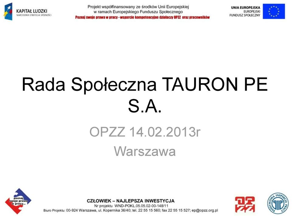 TAURON PE S.A. OPZZ 14.