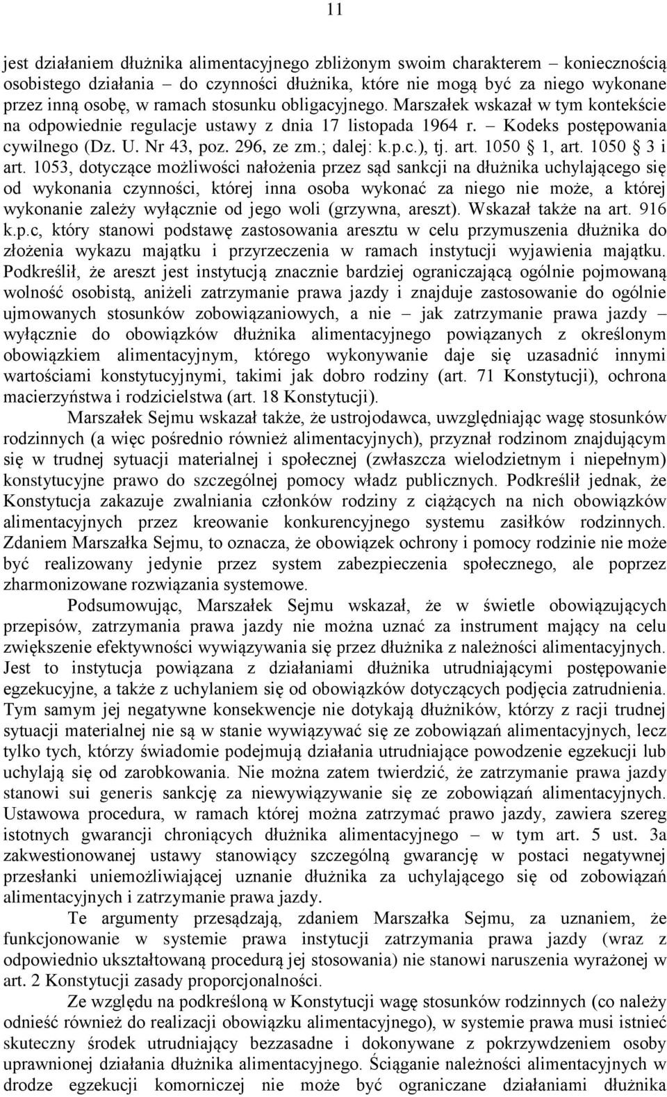 art. 1050 1, art. 1050 3 i art.