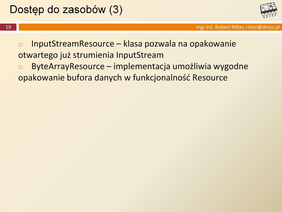 już strumienia InputStream o ByteArrayResource implementacja