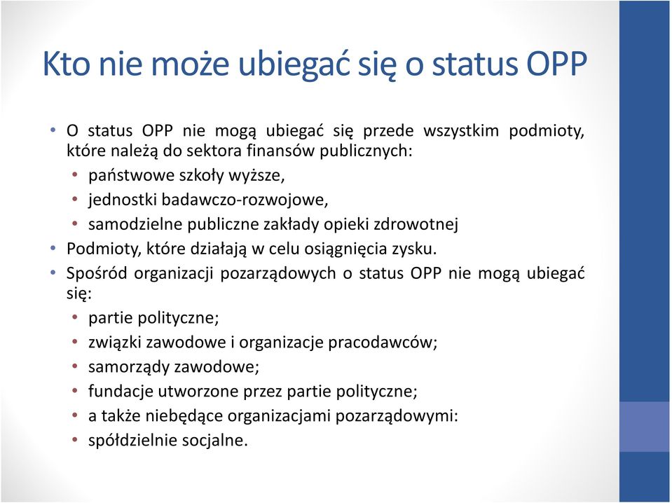 w celu osiągnięcia zysku.