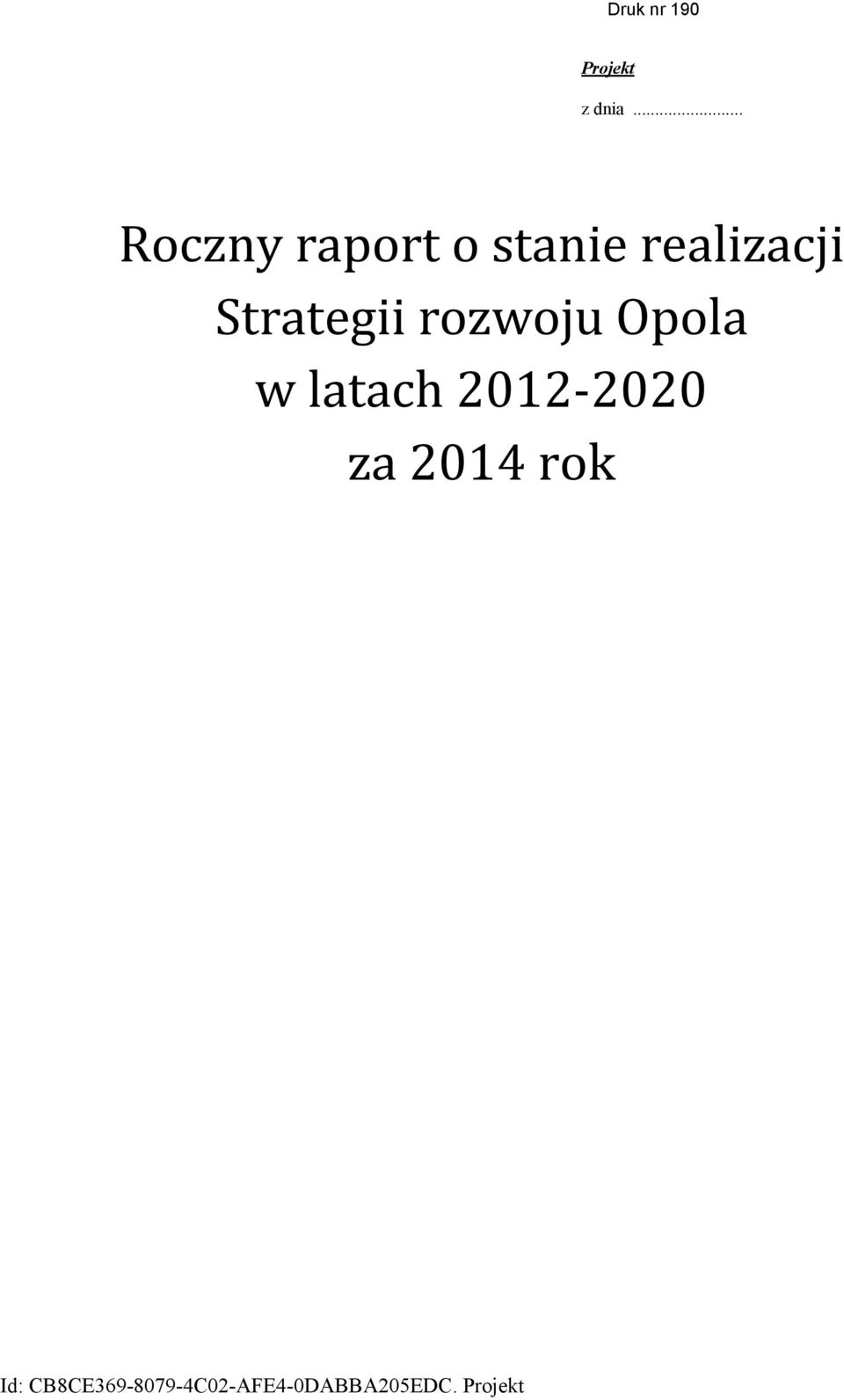 realizacji Strategii