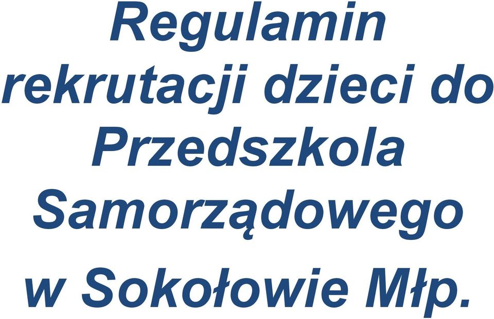 do Przedszkola