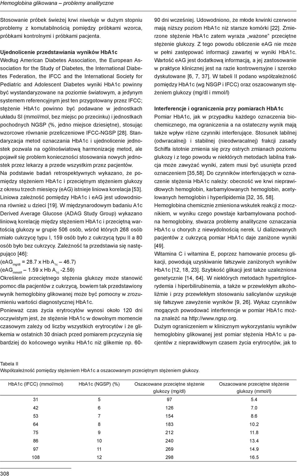 International Society for Pediatric and Adolescent Diabetes wyniki HbA1c powinny być wystandaryzowane na poziomie światowym, a jedynym systemem referencyjnym jest ten przygotowany przez IFCC;