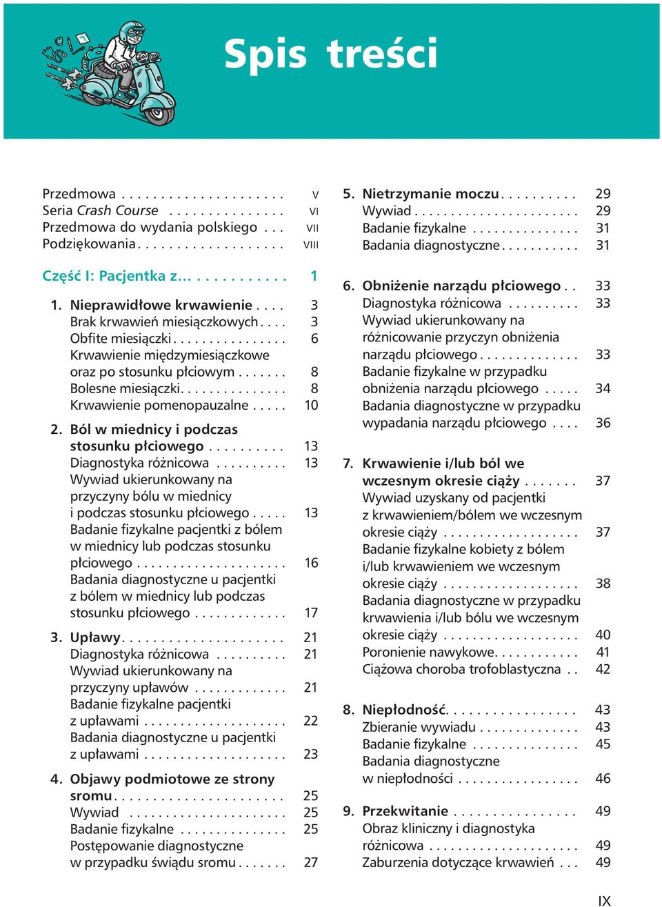 ... 3 Obfite miesiączki................ 6 Krwawienie międzymiesiączkowe oraz po stosunku płciowym....... 8 Bolesne miesiączki............... 8 Krwawienie pomenopauzalne..... 10 2.